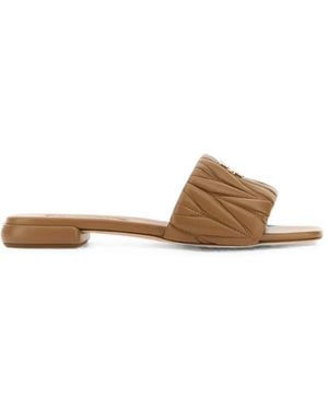 Miu Miu Chaussons En Cuir - Multicolour
