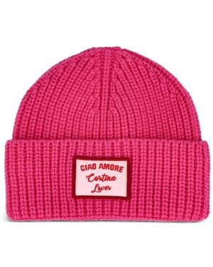 Giada Benincasa Mütze aus geripptem Strick - Pink