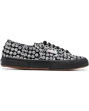 10 Corso Como X Superga Graphic Print Low-Top Sneakers - Black