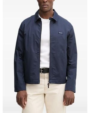 Hackett Logo-Patch Zip Jacket - Blue