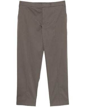 ZEGNA Front-Seams Trousers - Grey