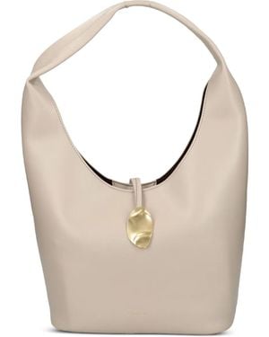 Calvin Klein Bolso satchel con asa curva - Blanco