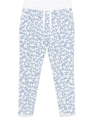 Juvia Cotton-Blend Pants - Blue