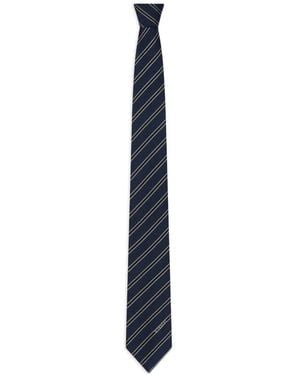 Givenchy Cravatta A Righe Sottili - Blu