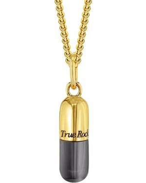 True Rocks Collana Con Pendente - Metallizzato