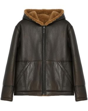 Yves Salomon Reversible Jacket - Black