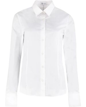 THE (Alphabet) Cotton-Blend Shirt - White