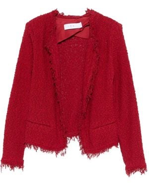 IRO Veste En Tweed Shavani - Rouge