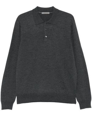 Corneliani Geknöpftes Poloshirt mit Polokragen - Grau