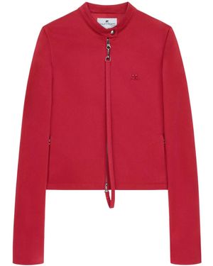 Courreges Chaqueta Con Apliques - Rojo