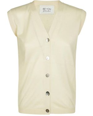 Be You Cardigan Mit V-Ausschnitt - Natur
