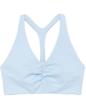 GIRLFRIEND COLLECTIVE Sujetador Deportivo Stevie Fruncido - Azul