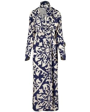 Johanna Ortiz Unmooring Wrap Midi Dress - White