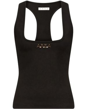 Area Racerback Logo Tank Top - Black