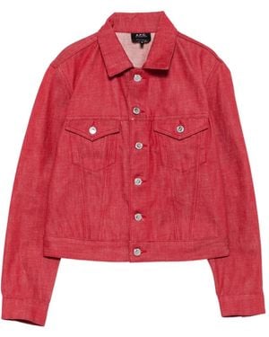 A.P.C. Denim Jack - Rood