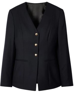 Paul Smith Blazer Con Bottoni E Scollo A V - Nero