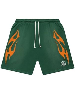 HELLSTAR Short De Bain À Imprimé Flamme - Vert