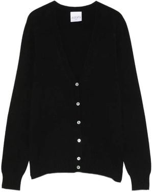 AROVESCIO Button-Up Cardigan - Black