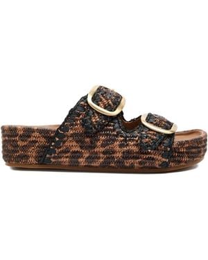 Loeffler Randall Sandali Theo Con Fibbia 50Mm - Marrone