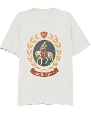 Melt Cotton Printed T-Shirt - White