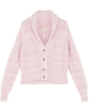 Fortela Cardigan Mit V-Ausschnitt - Pink
