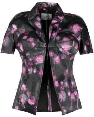 Coperni Giacca Holographic A Maniche Corte - Nero
