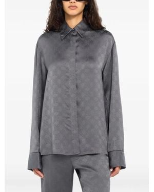 Off-White c/o Virgil Abloh Monogram Jacquard Shirt - Gray