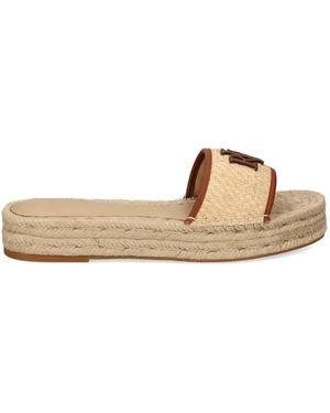 Ralph Lauren Logo-Patch Espadrilles - Natural