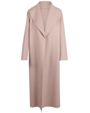 Max Mara Cappotto Con Revers Classici - Rosa