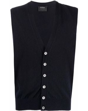 Dell'Oglio Top con cuello en V - Azul