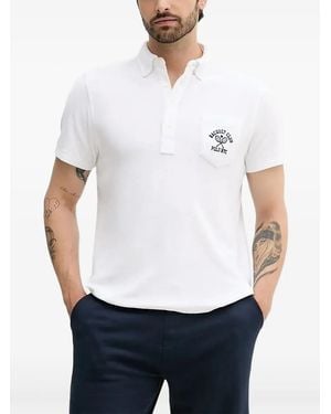Polo Ralph Lauren Embroidered-Pocket Polo Shirt - White