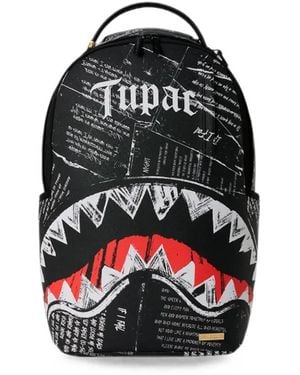 Sprayground X Tupac Poetry Zaino Con Stampa - Nero