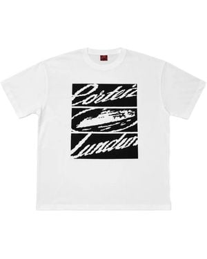 corteiz Lundun Graphic-Print T-Shirt - White