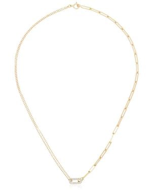 Yvonne Léon 18K Diamond Link Choker - Metallic