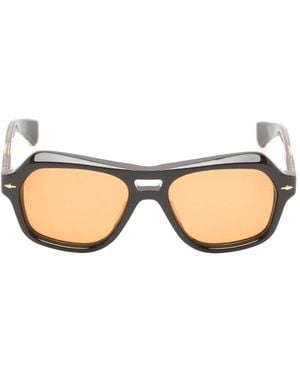 Jacques Marie Mage Tamerlis Square-Frame Sunglasses - Natural