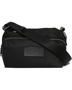 MM6 by Maison Margiela Crossbodytas Met Patch - Zwart