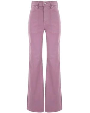 Veronica Beard Crosbie Wide-Leg Trousers - Purple