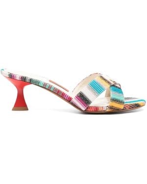 Missoni ストライプ サンダル 60mm - ピンク