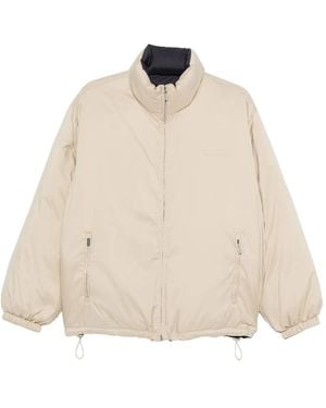 Miu Miu Wendbare Jacke Mit Stehkragen - Natur