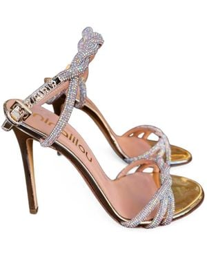 Ninalilou Lady Embellished Braided Sandals - Metallic