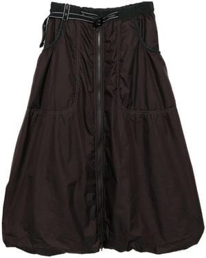 and wander Bordeaux Octa Skirt - Black