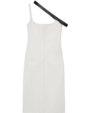 Courreges Asymmetric-Strap Vinyl Dress - White