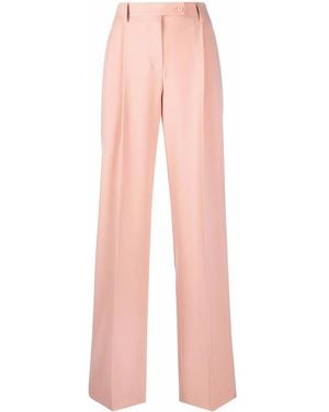 Alberta Ferretti High-Waisted Wide-Leg Trousers - Pink