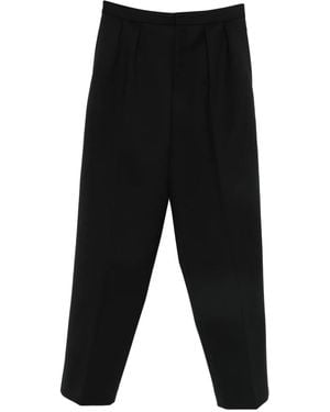 Jacquemus Pantaloni The Citta A Gamba Ampia - Nero