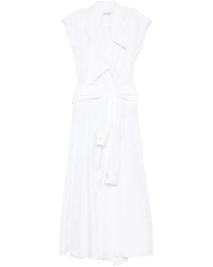 Viktor & Rolf Drapiertes Wickelkleid Mit Schleife - Weiß