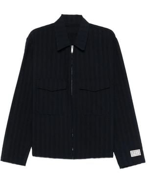 LC23 Ribbed Zip-Up Jacket - Black