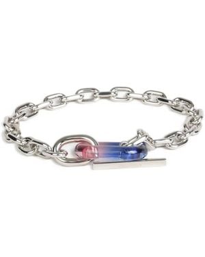 Rabanne Bracelet À Motif Tie Dye - Blanc