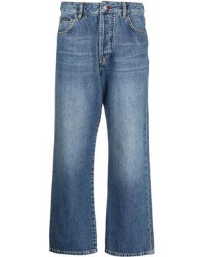Philipp Plein Iconic Plein ワイドジーンズ - ブルー