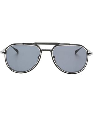 Jacques Marie Mage Pilot-Frame Sunglasses - Grey