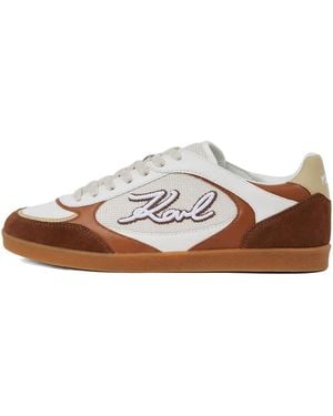 KARL LAGERFELD Kandidate Signia Embroidered Sneakers - White